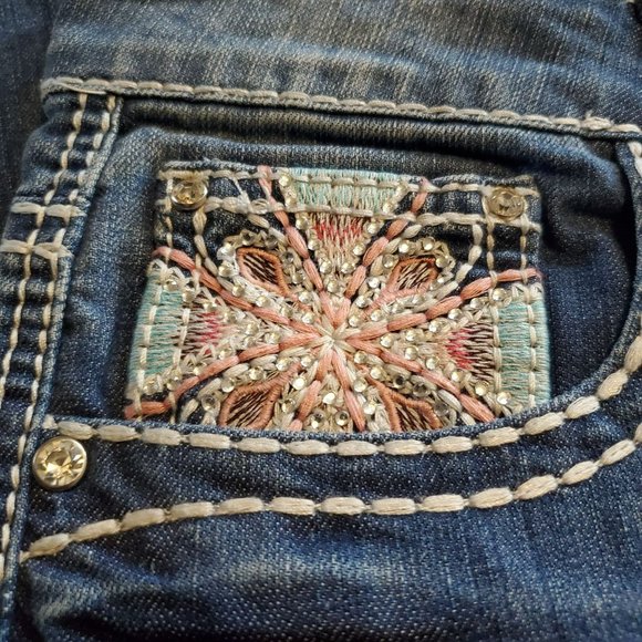 Live Hard Jeans Size 12 Bootcut Flare RN94894 - Picture 6 of 14